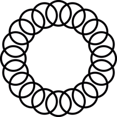 Circular Ring Of An Spiral Clean Vinyl Cutting Svg File, Free Vectors File